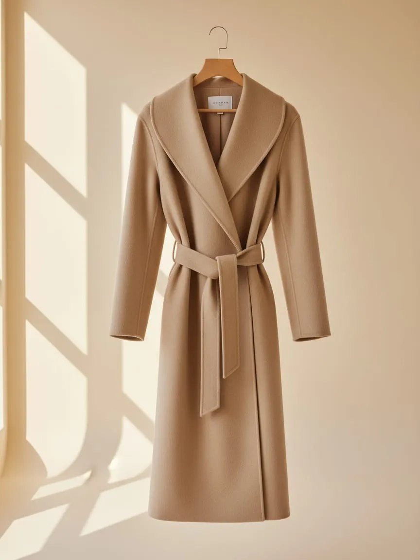 Пальто лёгкое на поясе Massimo Dutti — фото 1 из 2