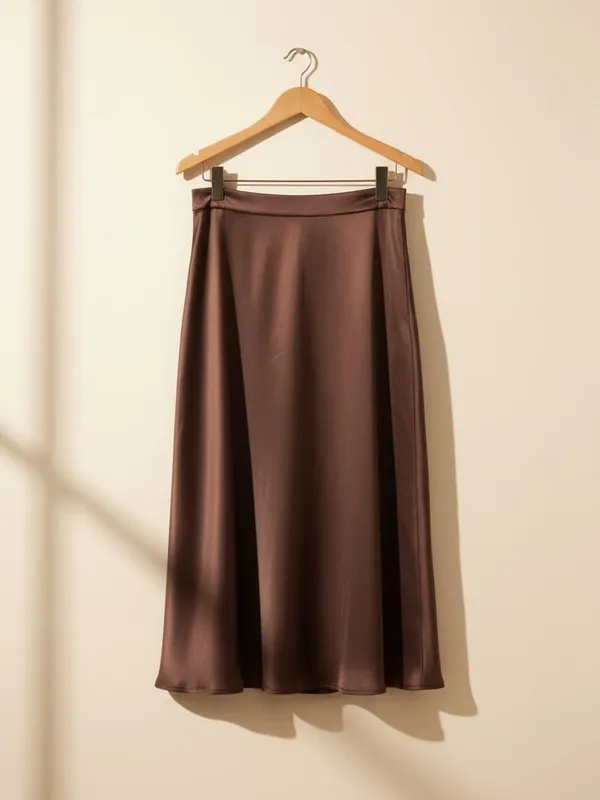 Юбка сатиновая миди Zara