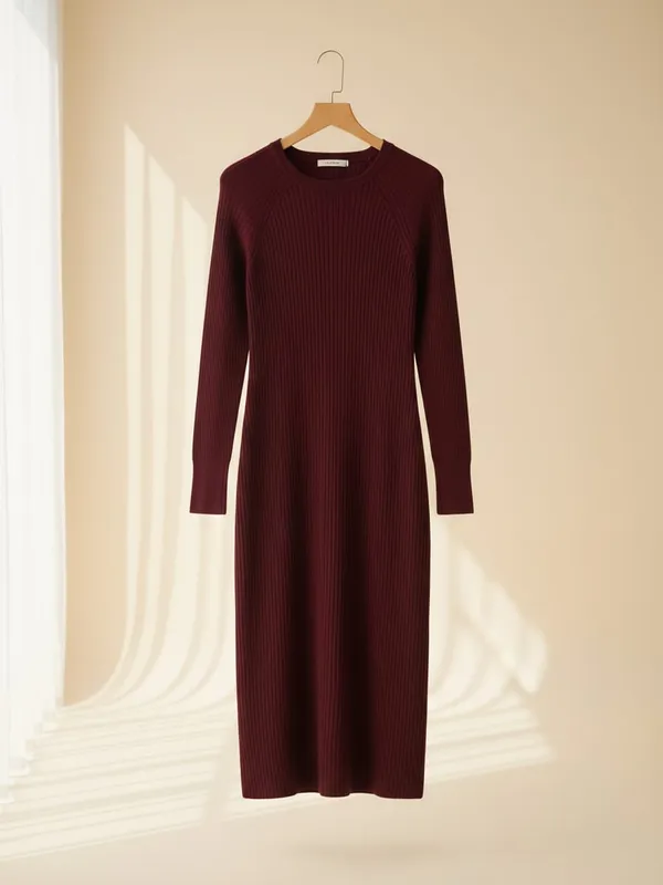 Платье миди трикотажное Zara