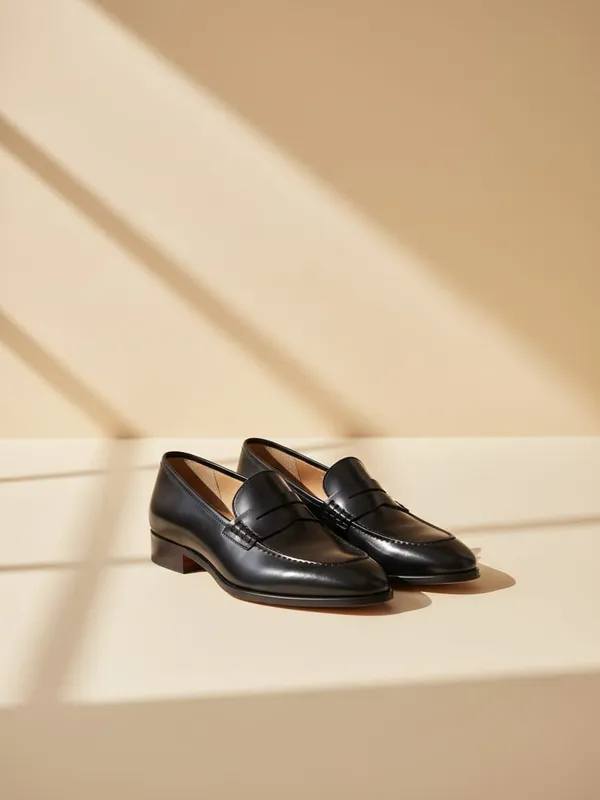 Лоферы кожаные Massimo Dutti