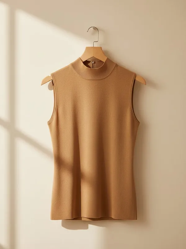 Топ трикотажный с воротником Zara